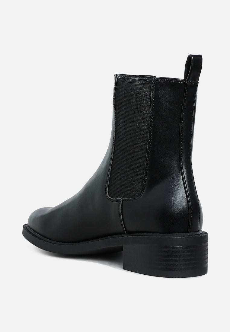 Tripoli Stacked Heel Chelsea Boots-2