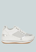 Vespera Faux Leather & Mesh Sneakers