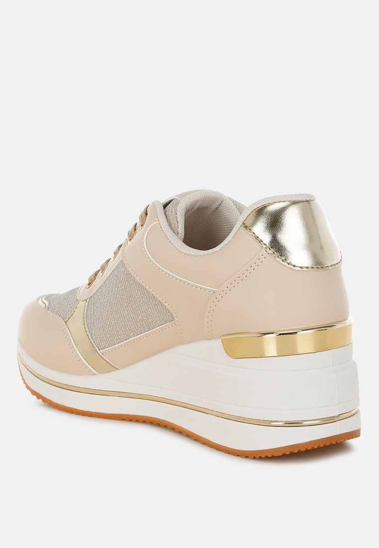 Vespera Faux Leather & Mesh Sneakers