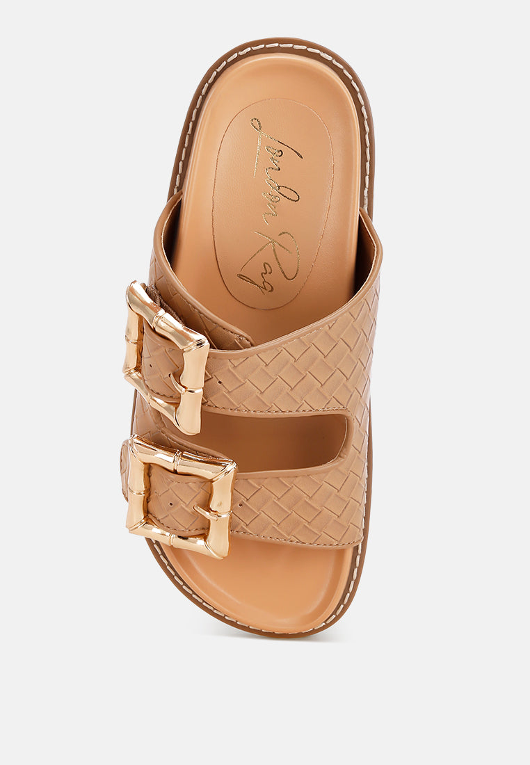 Zooper Chunky Buckle Slip-On Flats