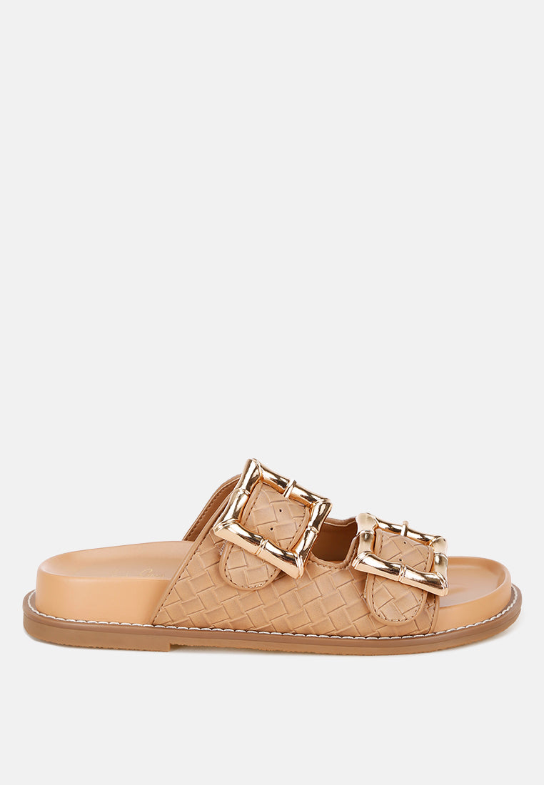 Zooper Chunky Buckle Slip-On Flats