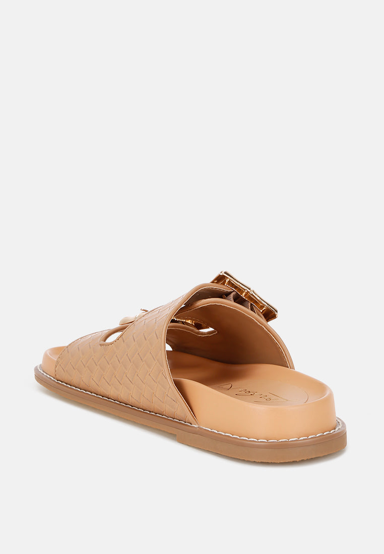 Zooper Chunky Buckle Slip-On Flats
