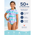 DSG Kids Tie-Dye Swim Camisole - Blue Green Purple Pink