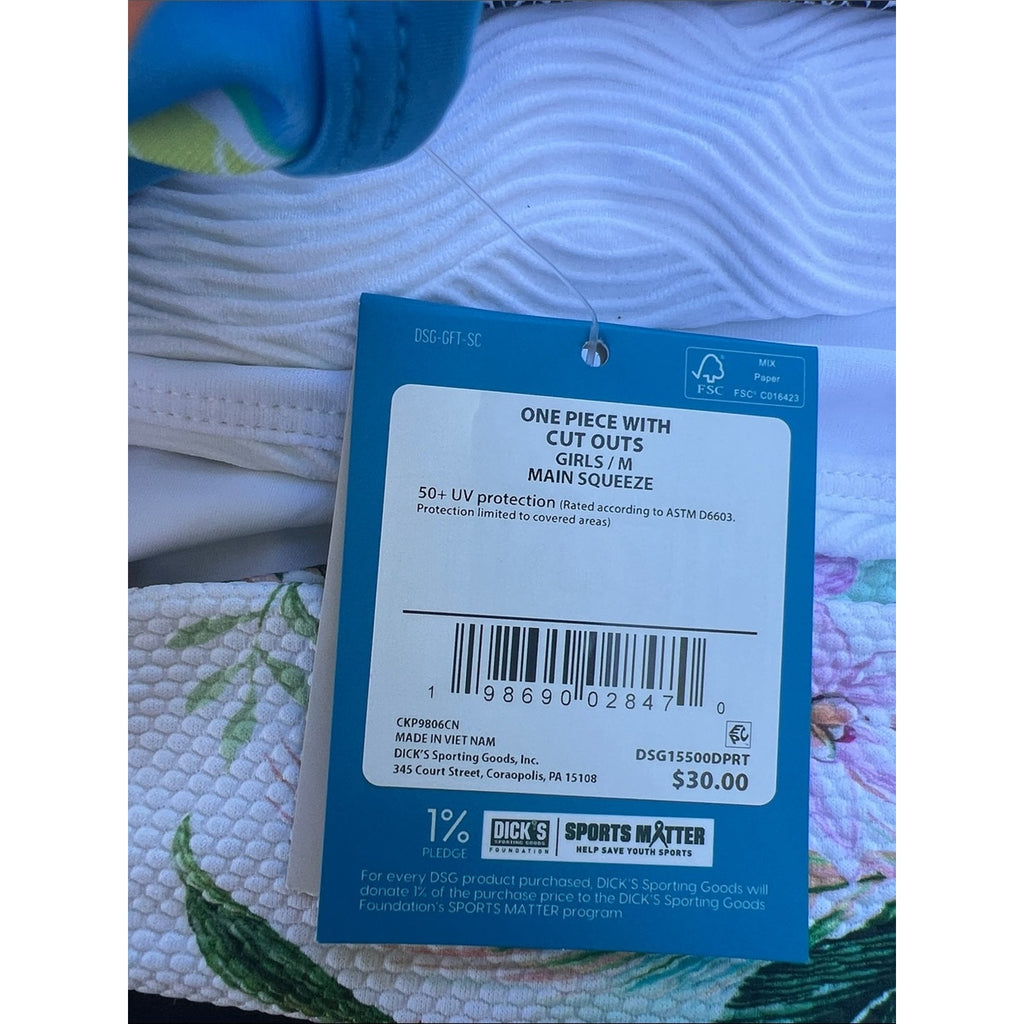 DSG Bright Blue Citrus Slice Two-Piece Swim Set