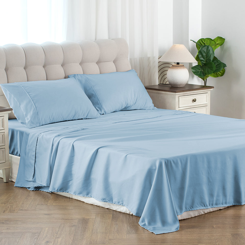 Lightweight Breathable Deep Pocket Bed Sheets with Pillowcases