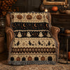 Ghost Cat Halloween Woven Blanket