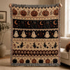 Ghost Cat Halloween Woven Blanket