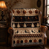 Ghost Cat Halloween Woven Blanket