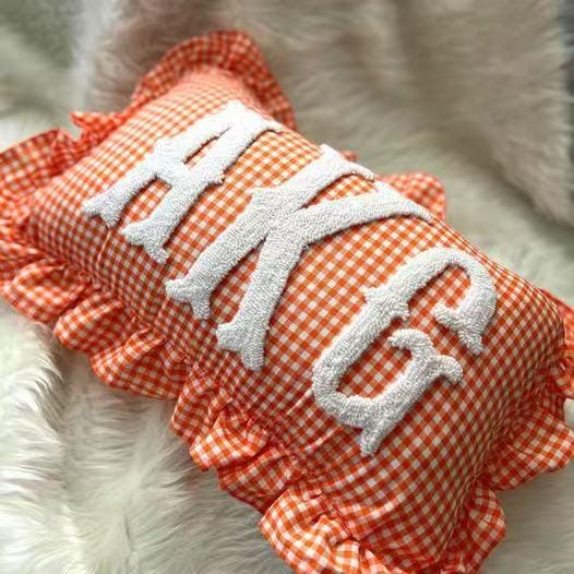 Custom Embroidered Pillow, Personalized Name Cushion, Family Name Pillow, Wedding Gift, Anniversary Gift, Custom Home Decor