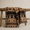 Ghost Cat Halloween Woven Blanket