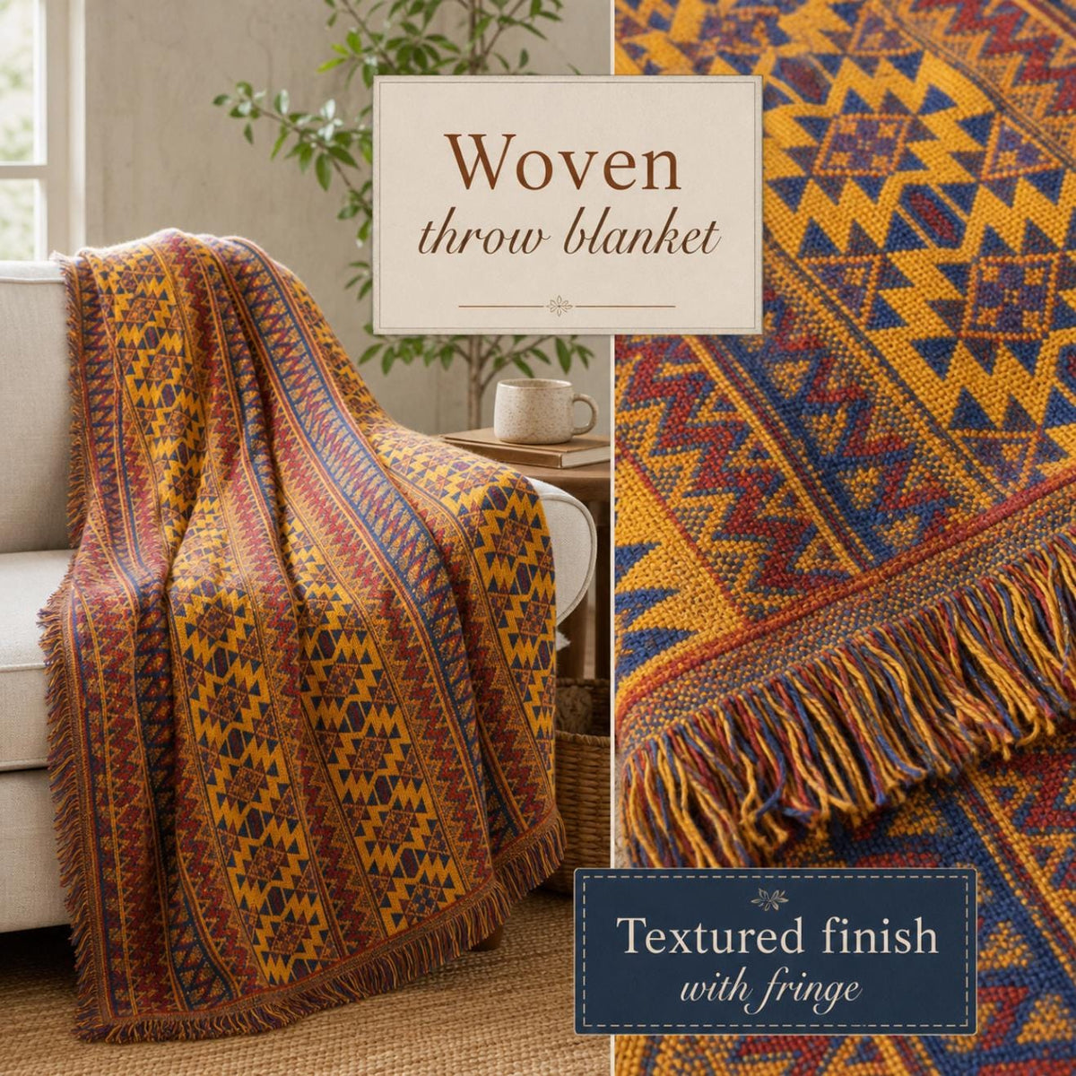Bohemian Woven Throw
