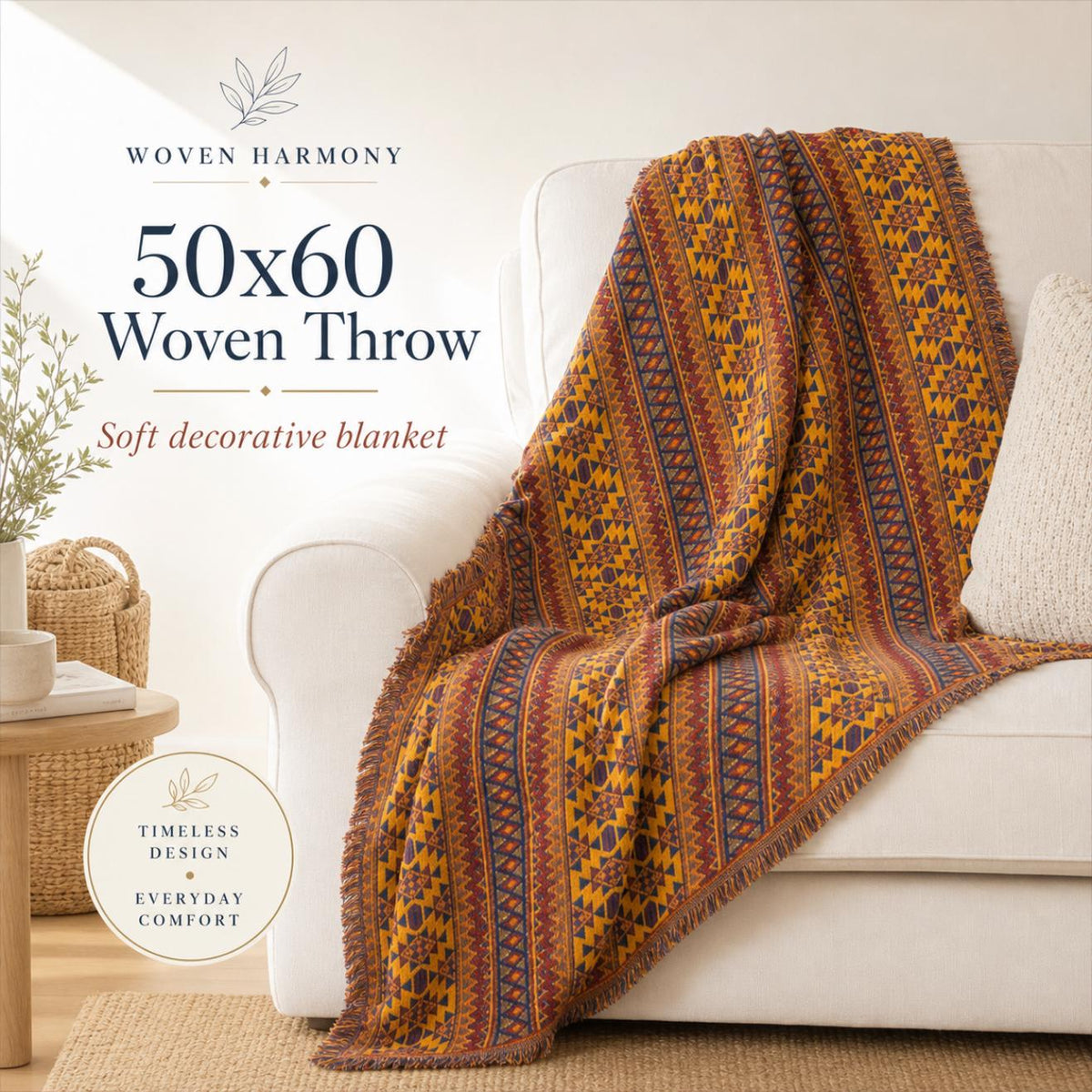 Bohemian Woven Throw