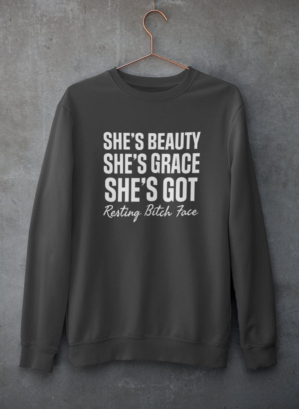She's Beauty She's Grace Sweat Shirt