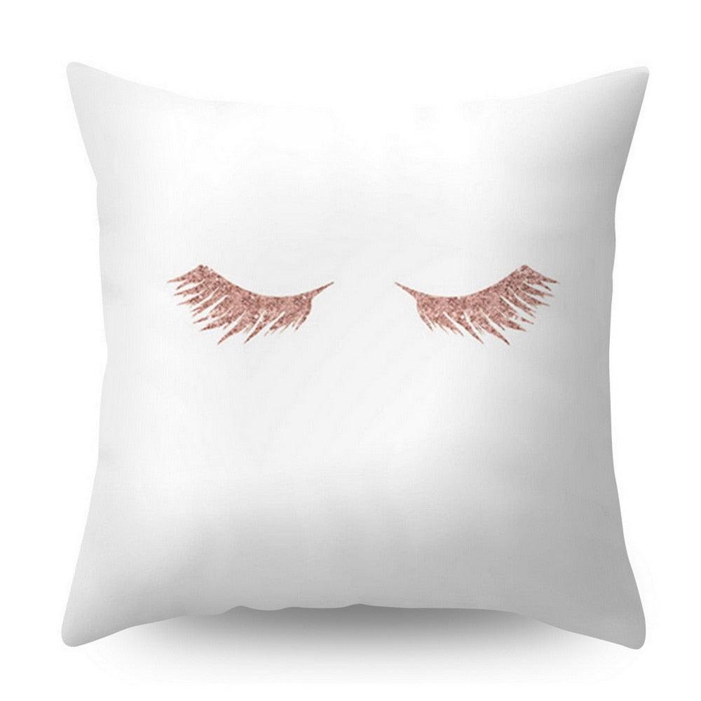 Nordic Botanical Throw Pillow Cover | Modern Geometric Floral Cushion Cover for Sofa & Bedroom