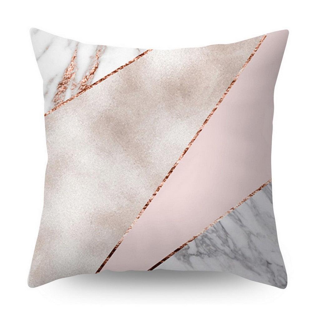 Nordic Botanical Throw Pillow Cover | Modern Geometric Floral Cushion Cover for Sofa & Bedroom