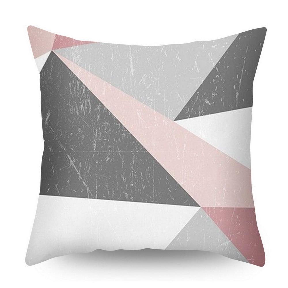 Nordic Botanical Throw Pillow Cover | Modern Geometric Floral Cushion Cover for Sofa & Bedroom