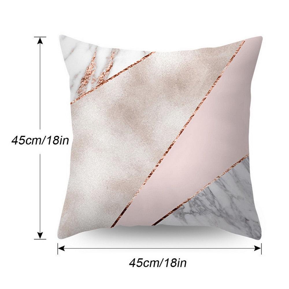 Nordic Botanical Throw Pillow Cover | Modern Geometric Floral Cushion Cover for Sofa & Bedroom