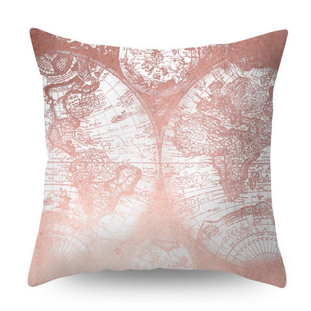 Nordic Botanical Throw Pillow Cover | Modern Geometric Floral Cushion Cover for Sofa & Bedroom