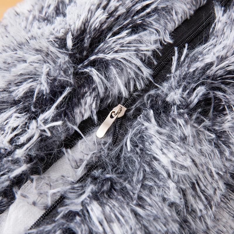 Soft Fur Plush Shaggy Fluffy Pillow Cover