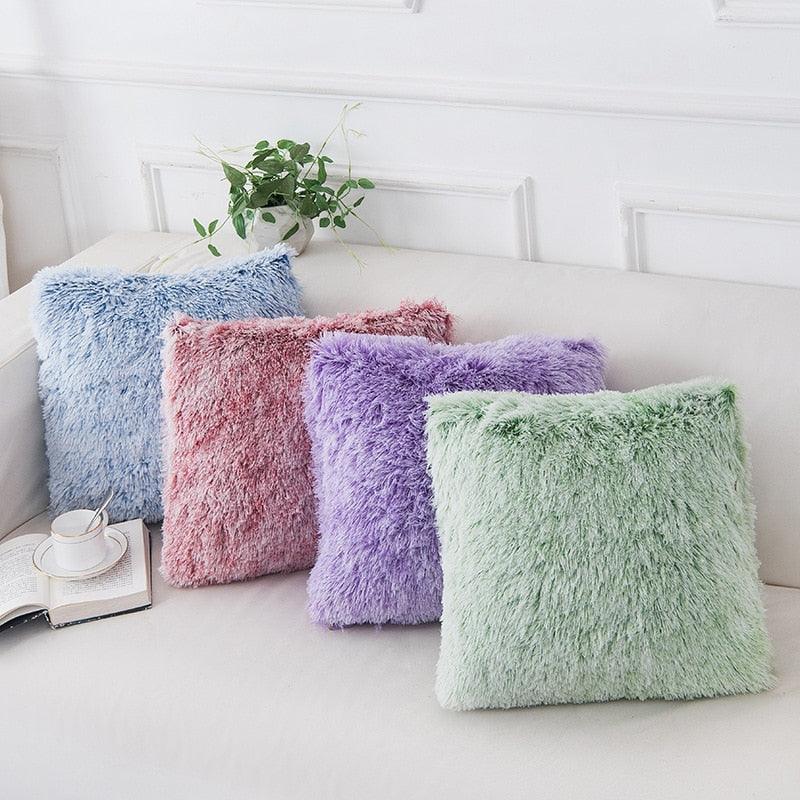 Soft Fur Plush Shaggy Fluffy Pillow Cover