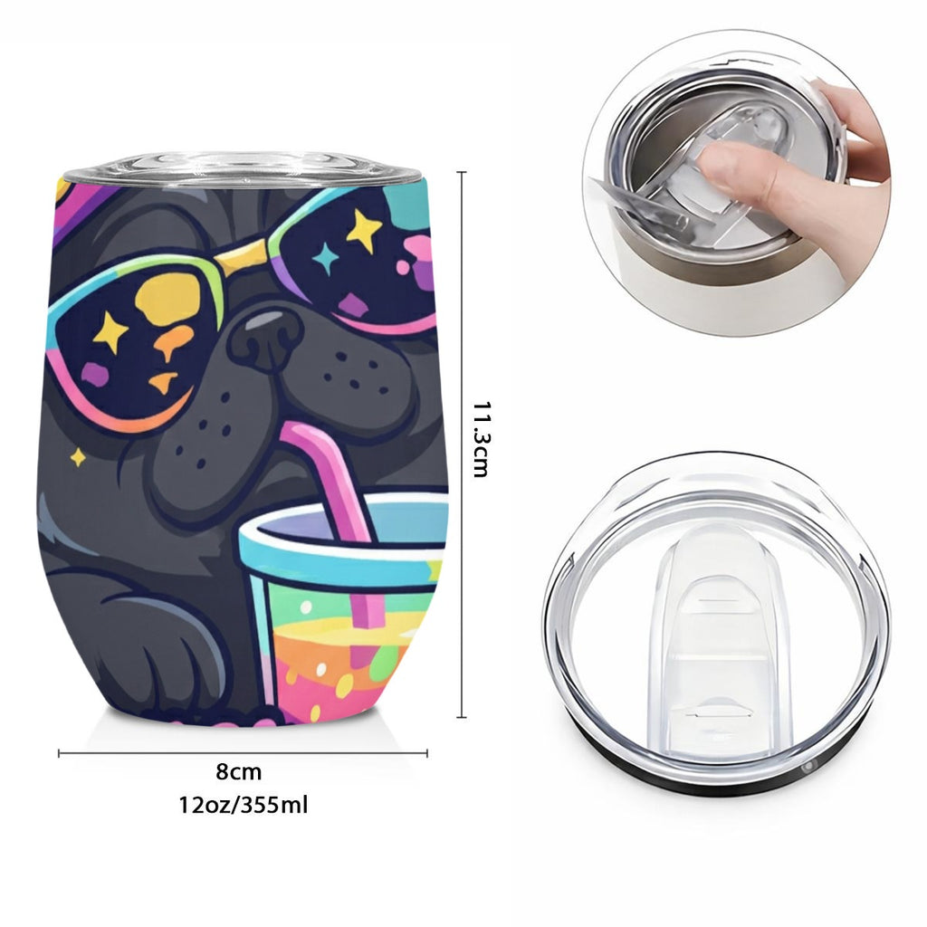 Retro Pug Tumbler