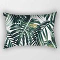Tropical Botanical Throw Pillow Cover | Palm Leaf & Floral Accent Cushion for Living Room, Bedroom & Outdoor Spaces
