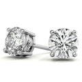 Lab-Grown Diamond Stud Earrings – G/VS Clarity – 14k White Gold Over Sterling Silver – 0.25 to 1.00 CTW-0